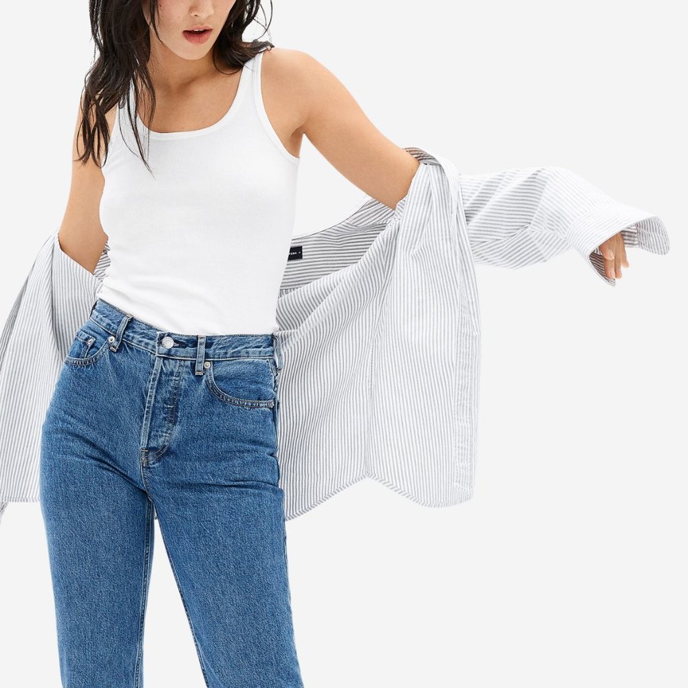 NWT Everlane The Pima Micro-rib Tank